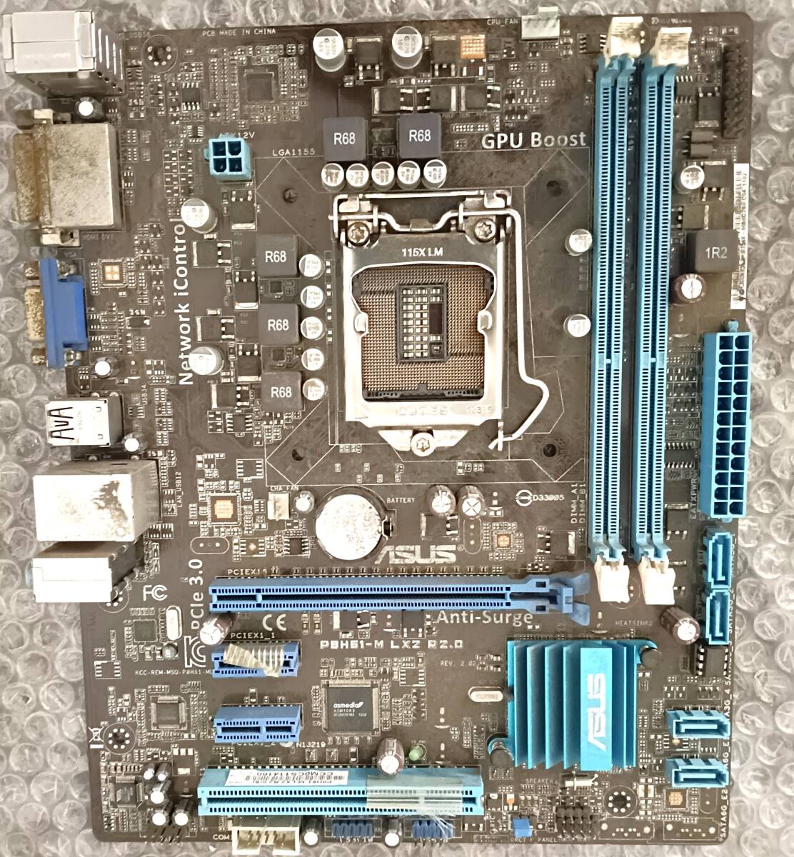 【中古パーツ】BIOS確認のみ、ASUS P8H61-M L×2 R2.0 マザーボード IOパネル LGA1155 ■MB5854拍卖