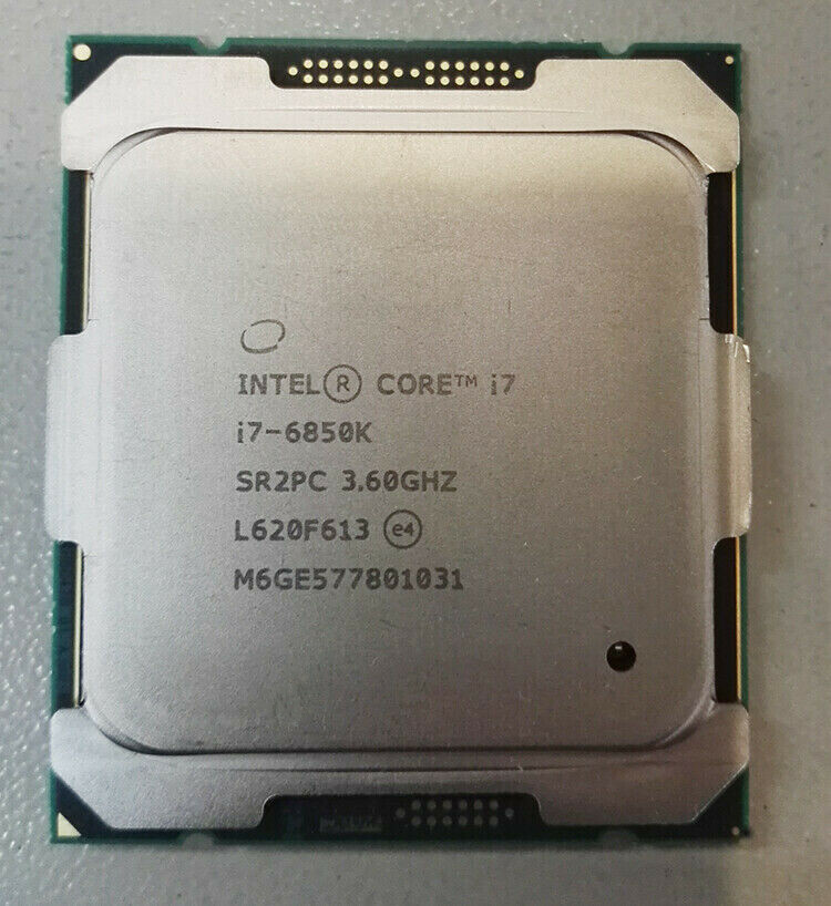 【中古パーツ】複数購入可 CPU Intel i7-6850K 3.6GHz TB 3.8GHz SR2PC Socket LGA2011-3 6コア12スレッド 動作品 サーバー用拍卖