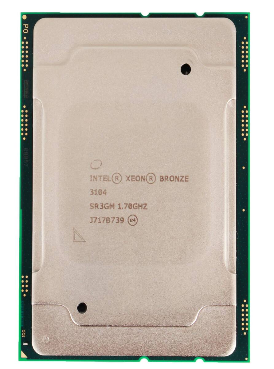 【中古パーツ】複数購入可 CPU Intel Xeon BRONZE 3104 1.7GHz SL3GM Socket FCLGA3647 6コア6スレッド 動作品 サーバー用拍卖