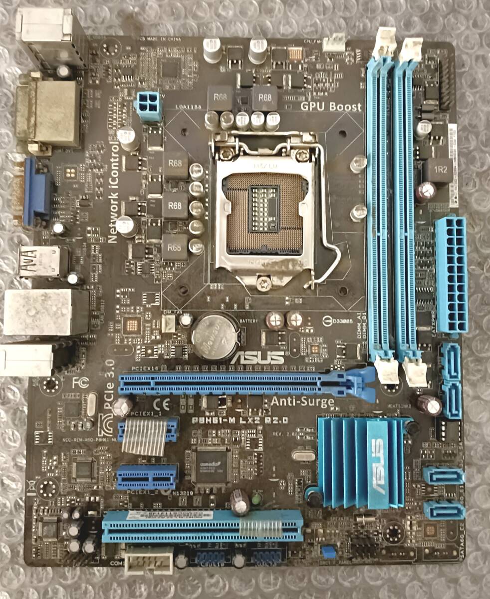 【中古パーツ】BIOS確認のみ、ASUS P8H61-M L×2 R2.0 マザーボード IOパネル LGA1155 ■MB5840拍卖