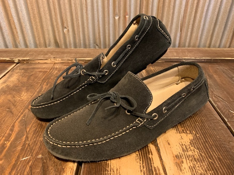 I478 メンズ シューズ GREEN LABEL RILAXING UNITED ARROWS ユナイテッドアローズ スエード レザー 本革 ブラック ドライビング (6)/約25cm拍卖