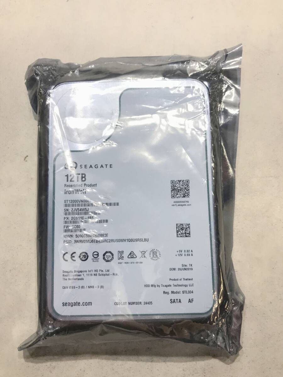 S10915△Seagate IronWolf 12TB HDD【未開封】250414拍卖