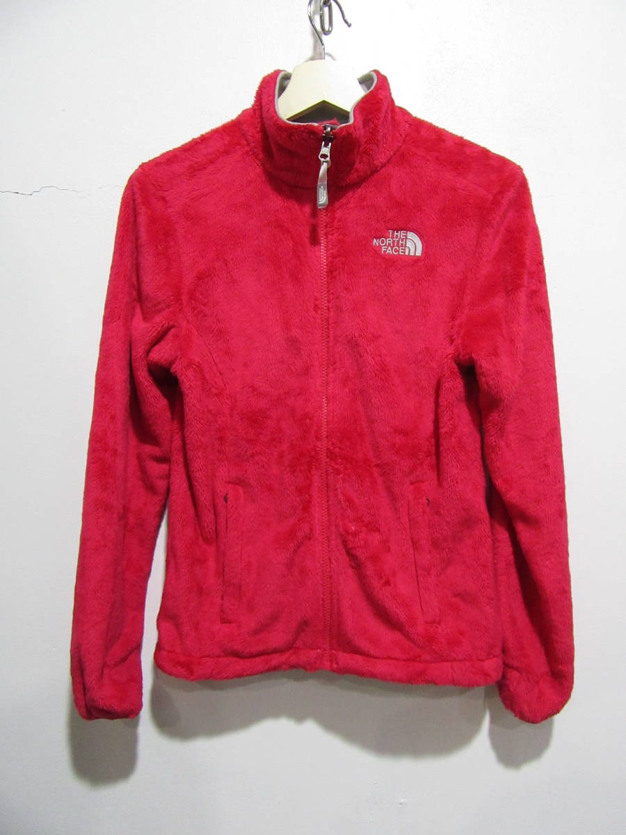 ☆送料無料☆THE NORTH FACE☆フリースジャケット☆レディースXS☆アウトドア☆赤系☆d20拍卖