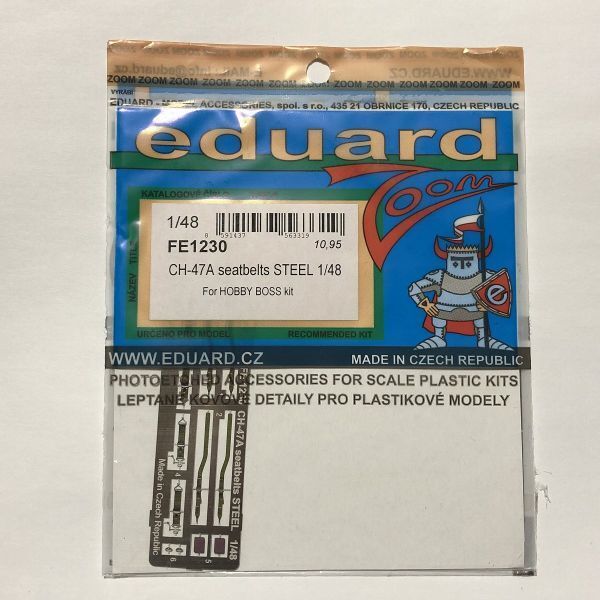 エデュアルド/eduard 1/48 FE1230 CH-47A チヌーク シートベルト メタルキット エッチング forホビーボス PM04拍卖
