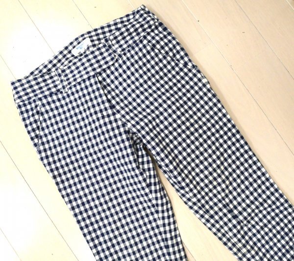 ナチュラルビューティ ★ パンツ・ボトムス ★ ホワイト・ネイビー・チェック柄 ★ Natural Beauty拍卖