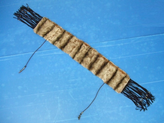 【お買得!】★ファーストール★茶色系/シルバーの飾り付き/イタリア製拍卖