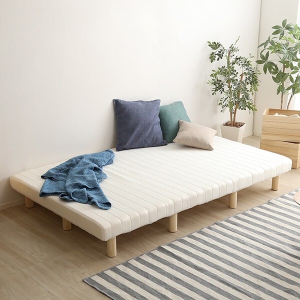 脚付きウレタンロールマットレスTERRDAM-テルダ- セミダブルサイズロールマットレスベッド 脚付拍卖