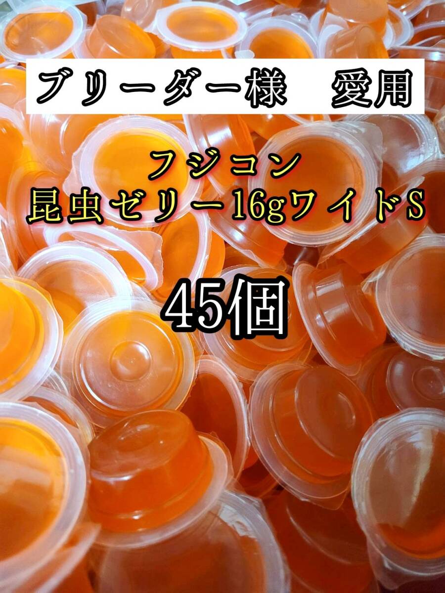 【送料無料】フジコン 昆虫ゼリー ワイドS 16g 45個 クワガタ カブトムシ オオクワガタ クワカブ ドルクスゼリー プロゼリー拍卖