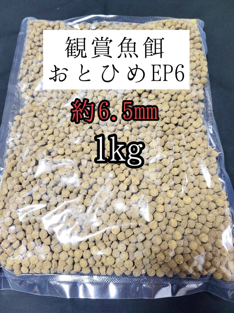 観賞魚の餌 約6.5mm おとひめEP6 1kg 日清丸紅飼料 熱帯魚 錦鯉 エイ 大型魚拍卖