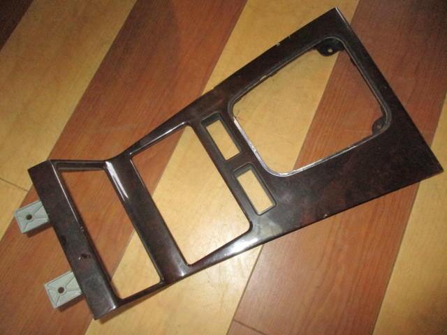 ■BMW E38 ウッドシフトパネル 中古 51168156668 部品取あり センターコンソール カバー 小物入れ トリム ギアシフター 730 740 750■拍卖