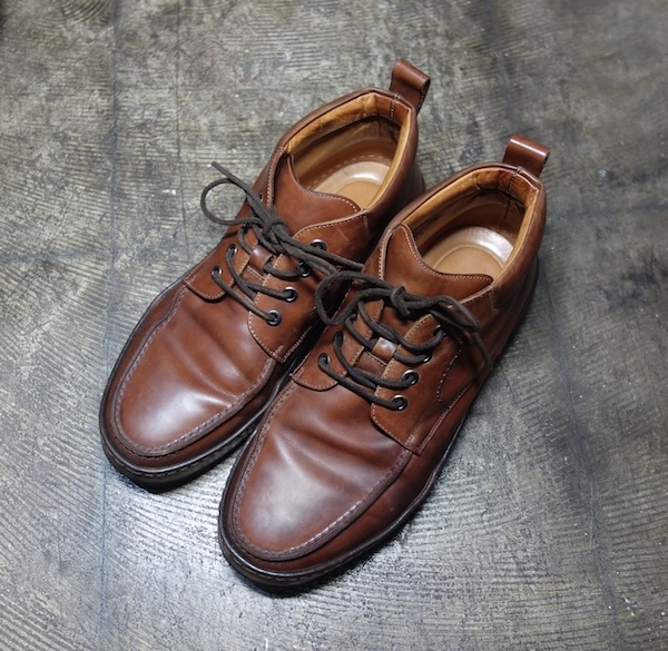 TK 希少 ITALY製 ダナー 本革 レザーシューズ ブーツ 40 コードバンの様なシワ感拍卖