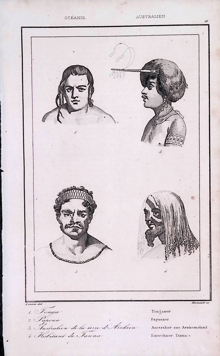 オーストラリア2 オセアニアの地理学 リエンチエ オリジナル銅版画拍卖