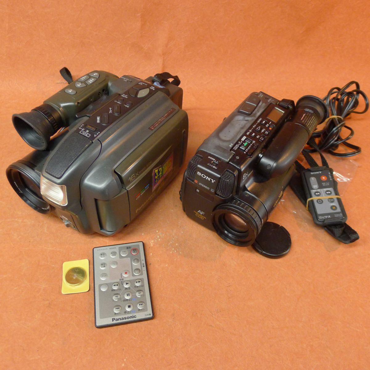 d◆207 ビデオカメラ2台 ジャンク①パナソニック Panasonic VHS-C NV-AL30 ②SONY CCD-TR705 Handycam VideoHi8 /100拍卖
