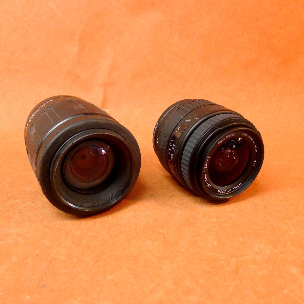 d◆082 ミノルタレンズまとめて2点①TAMRON AF 80-210mm 1:4.5-5.6②SIGMA UC ZOOM 28-70mm 1:3.5-4.5/60拍卖
