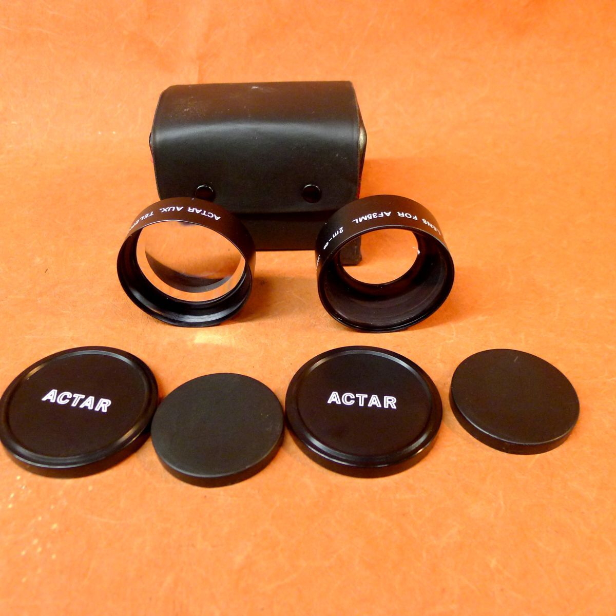 d◆087 ACTAR AUX. WIDEANGLE LENS FOR AF35ML 2-∞ + ACTAR AUX. TELEPHOTO LENS FOR AF35ML 2-∞/60拍卖