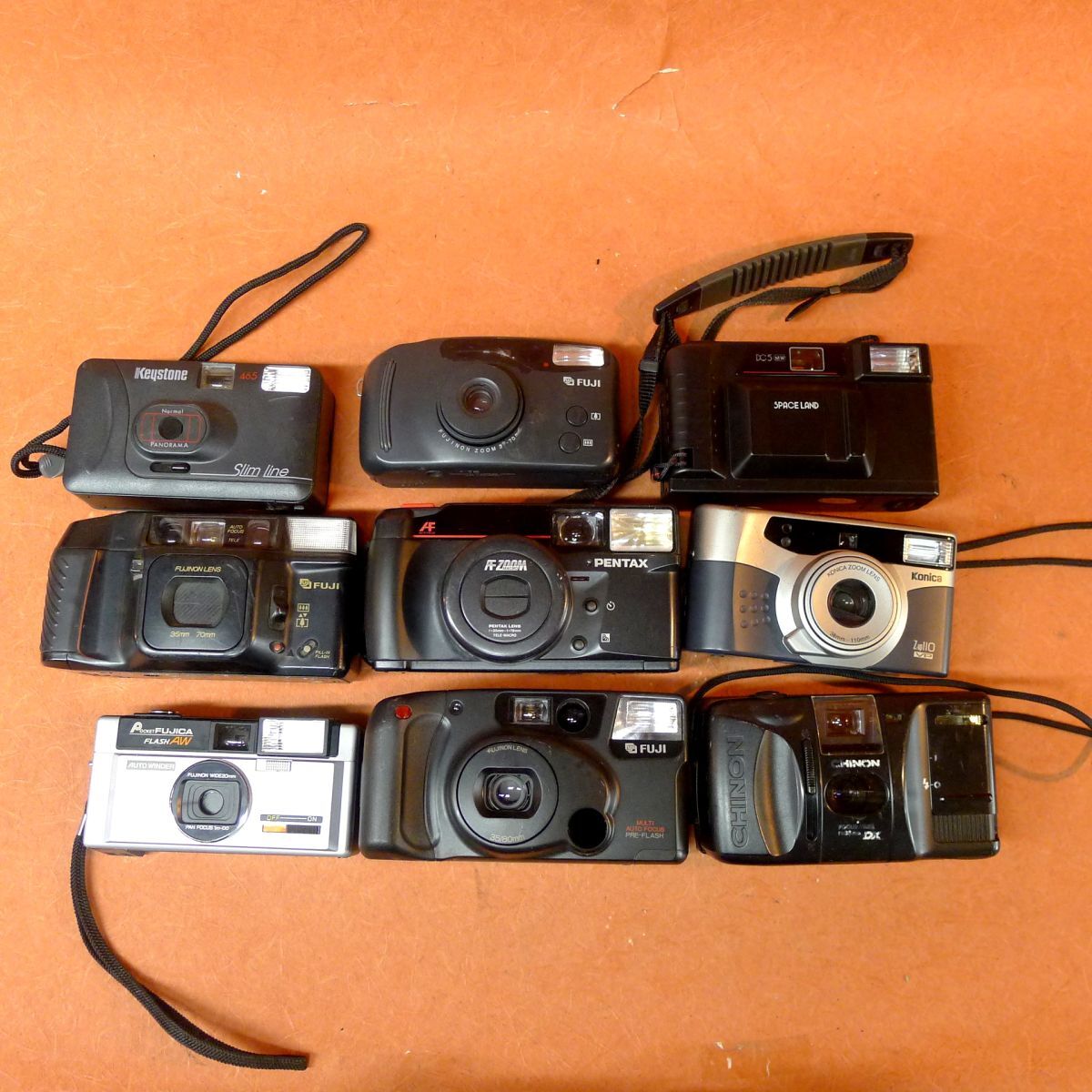 d◆118 ジャンク カメラまとめて9点①PENTAX ZOOM 70-S②FUJI DL-700 ZOOM③POCKET FUJICA FLASH AW④FUJI TELE CARDIA SUPER DATE等/80拍卖