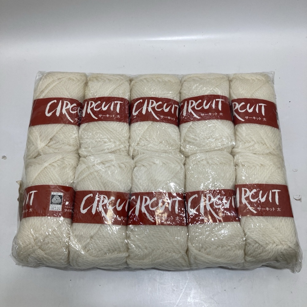 サーキット CIRCUIT 毛糸 太 白 ホワイト 10個セット売り COL.117★K3147W3拍卖