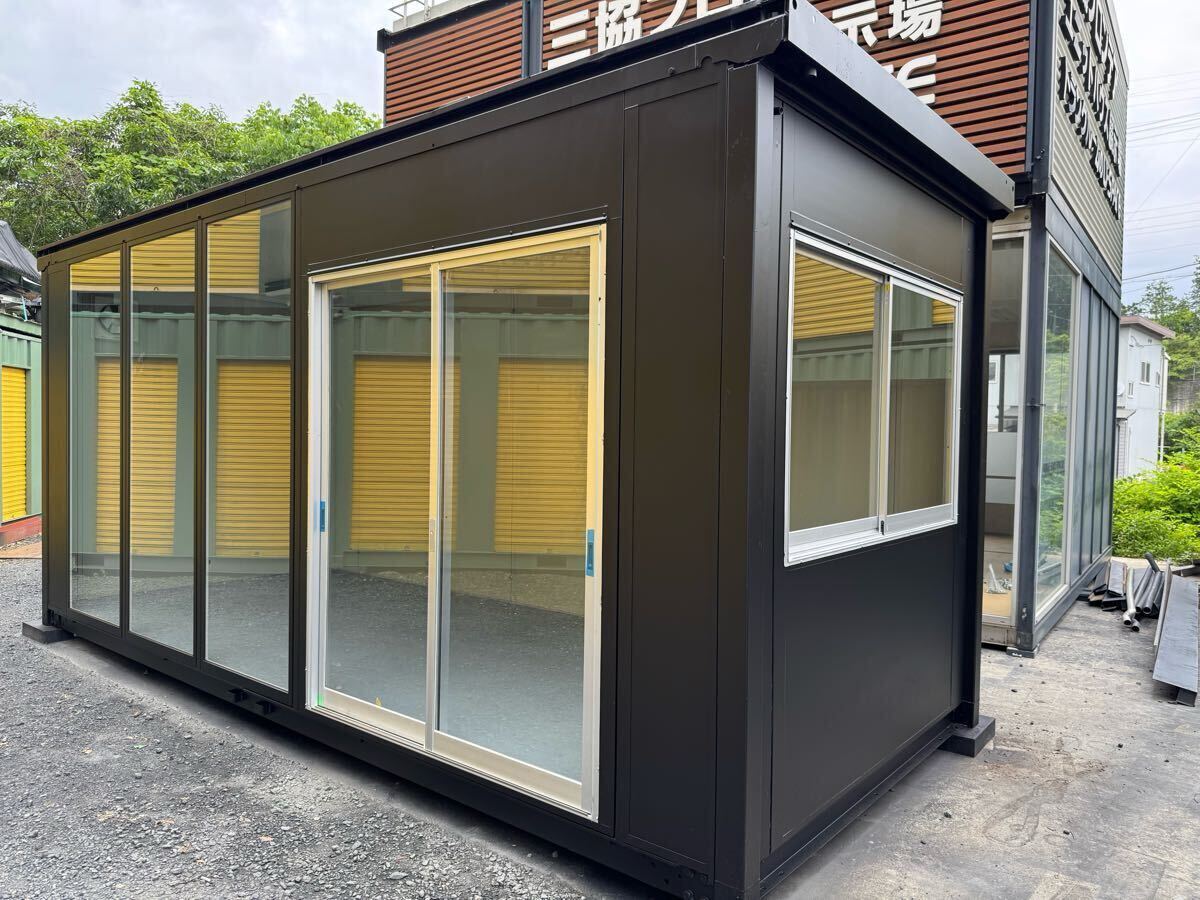 1棟限定 三協フロンテア製 ユニットハウス CT-54J コンテナ プレハブ ログハウス スーパーハウス 倉庫 保管 物置 ナガワ ユニットハウス拍卖