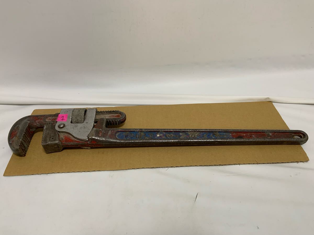 TOHO KOKI HIT ヒット パイプレンチ パイレン 600mm DROP FORGED 全長約54~65cm 配管 工具 中古 ① t504303311拍卖