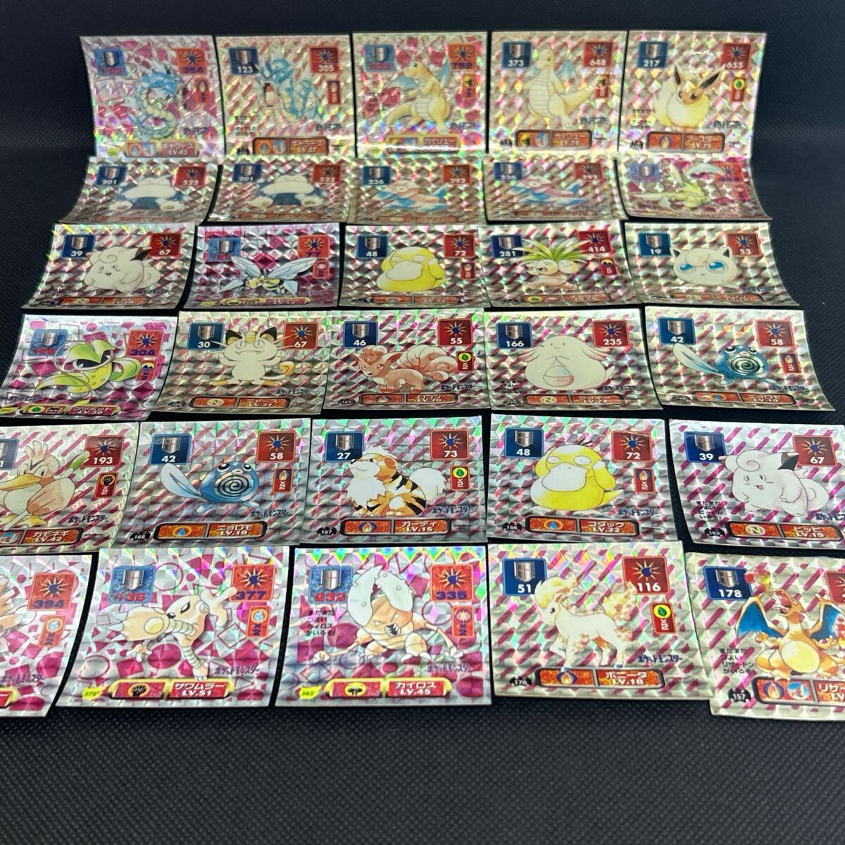 ポケモンシール シール烈伝 リザードン ギャラドス カイリュー カビゴン ブースターあり キラ 30枚セット拍卖