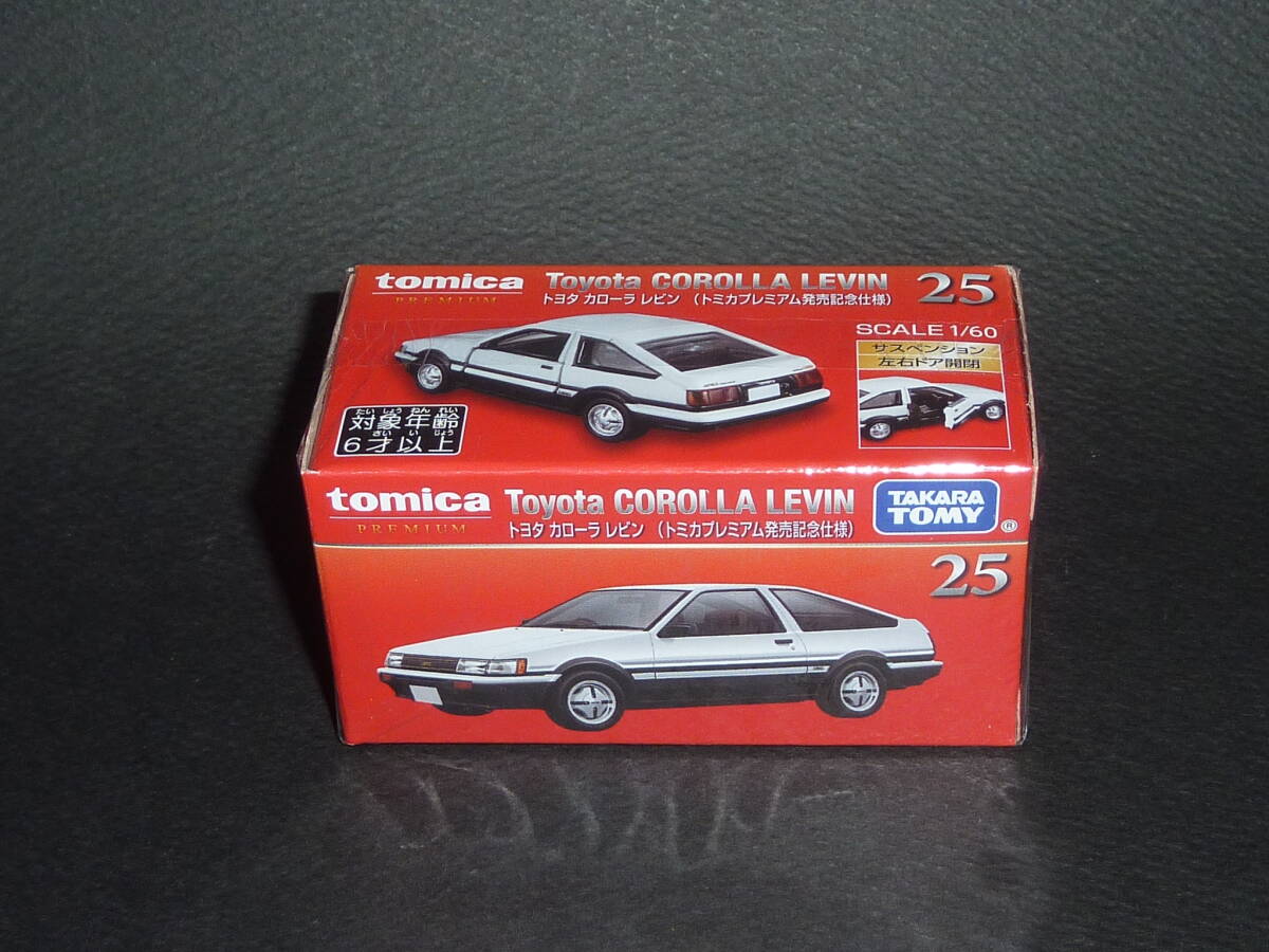 トミカプレミアム No.25 トヨタ カローラ レビン AE86 発売記念特別仕様 初回カラー TOYOTA 86 トミカ拍卖