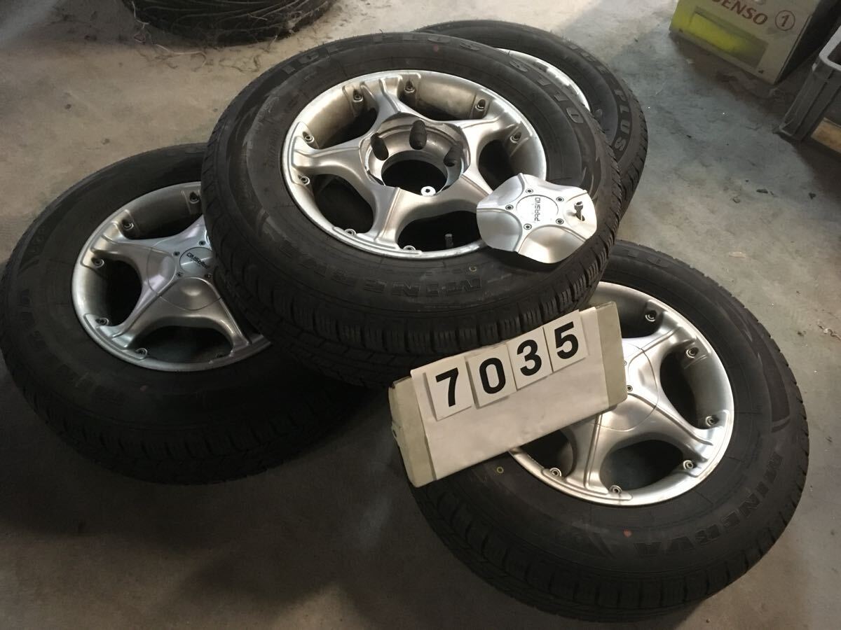 注目《タイヤ+ホイール》セット 215 70 15 6穴拍卖