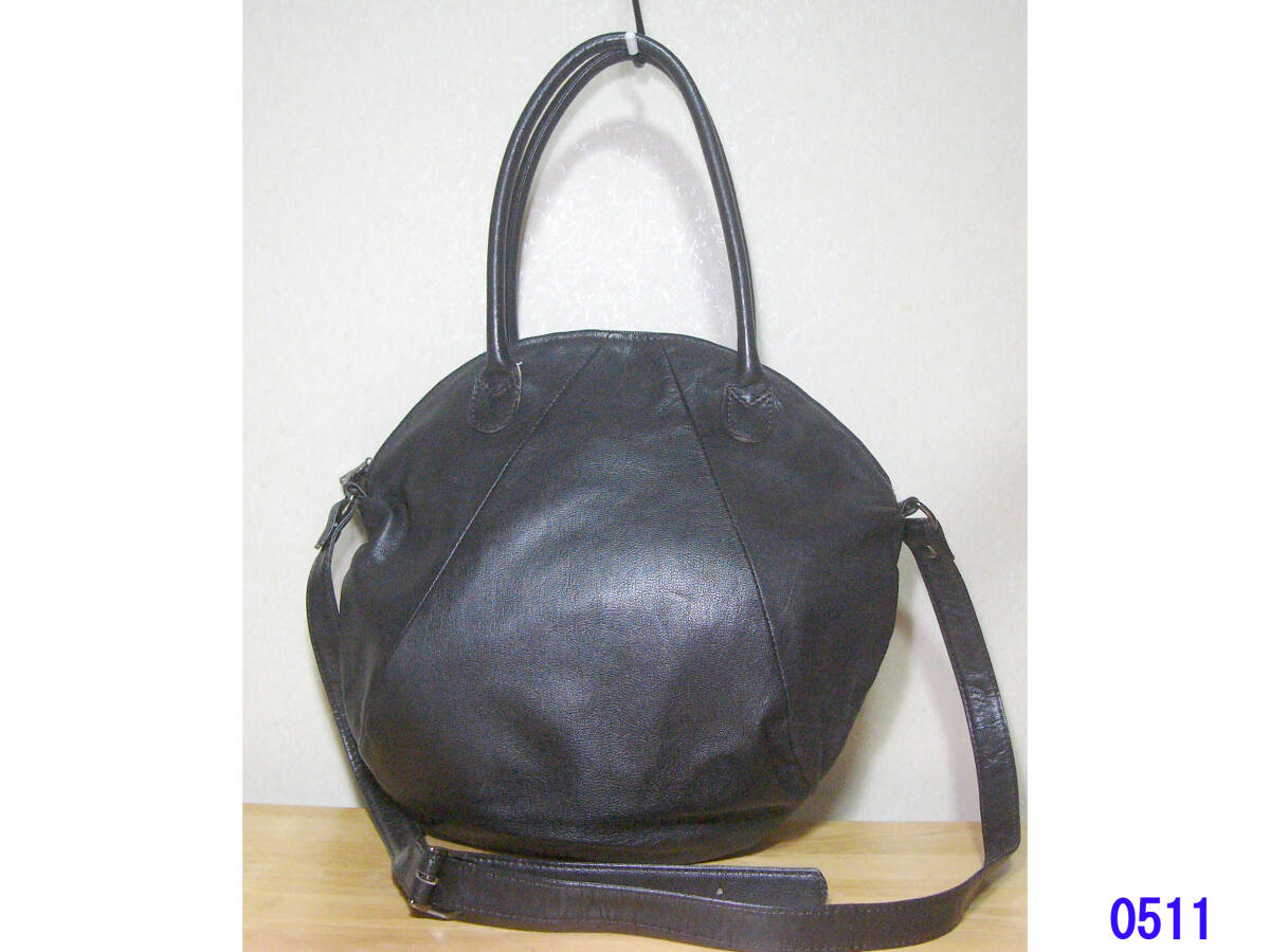 ☆OSAM オサム レザー2WAYショルダーバッグ ハンドバッグ 本革 焦げ茶 クロスボディ拍卖