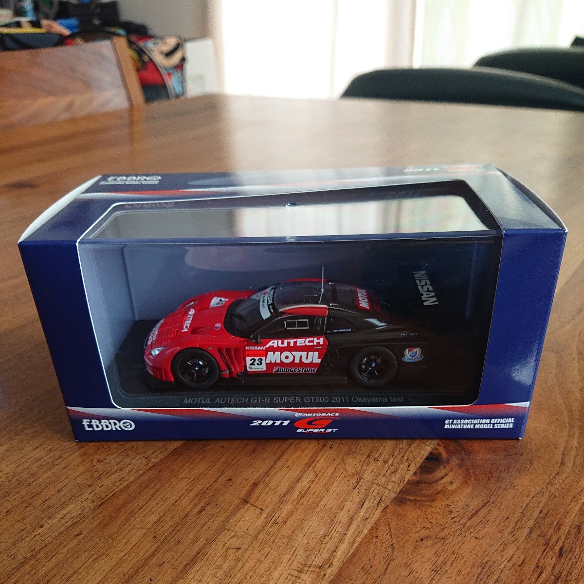 《未開封》エブロ 44534 EBBRO 1/43 MOTUL AUTECH GT-R SUPER GT500 No.23 Okayama test モチュールオーテック 岡山テスト拍卖