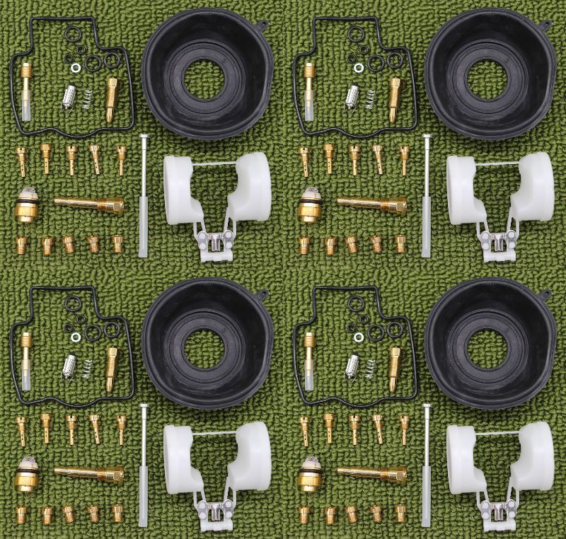 RK32送料無料1台分新品社外 ZZR1100 ZX-11 C型D型 ジェット多数付 ダイヤフラム フロート キャブレター オーバーホール リペアキット 管A-E拍卖