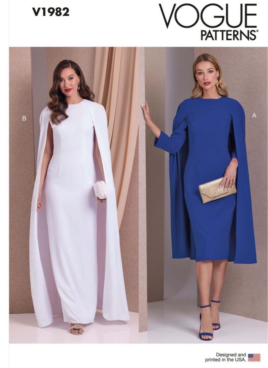Vogue Patterns V1982 ドレス パターン拍卖