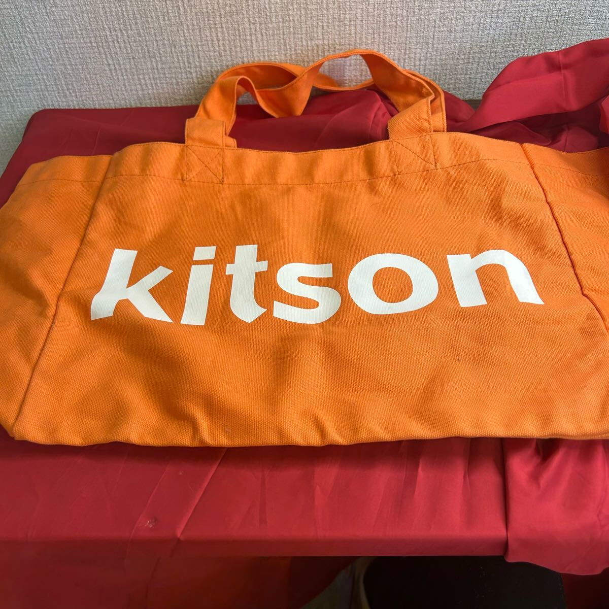 kitson オレンジ色 大きなトートバッグ とーわや 52306拍卖