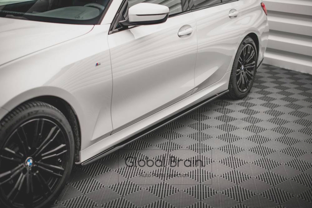 BMW 3シリーズ G20 G21 M-スポーツ (2018-) サイド スカート ディフューザー / バンパー トリム アンダー カバー カナード エアロ拍卖
