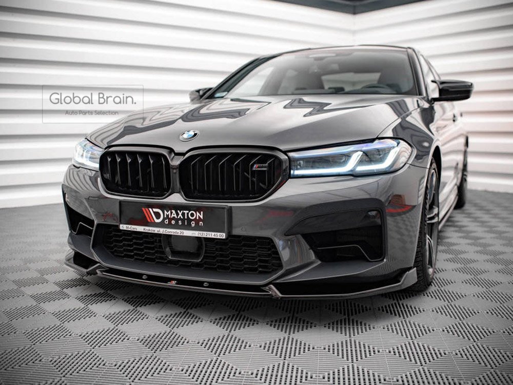 BMW M5 F90 後期 フロント リップ スポイラー V1/ スプリッタ― バンパー アンダー ディフューザー フラップ拍卖