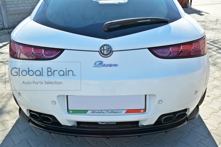 アルファロメオ ブレラ リア スプリッター スポイラー / バンパー トリム アンダー ディフューザー カバー カナード エアロ拍卖