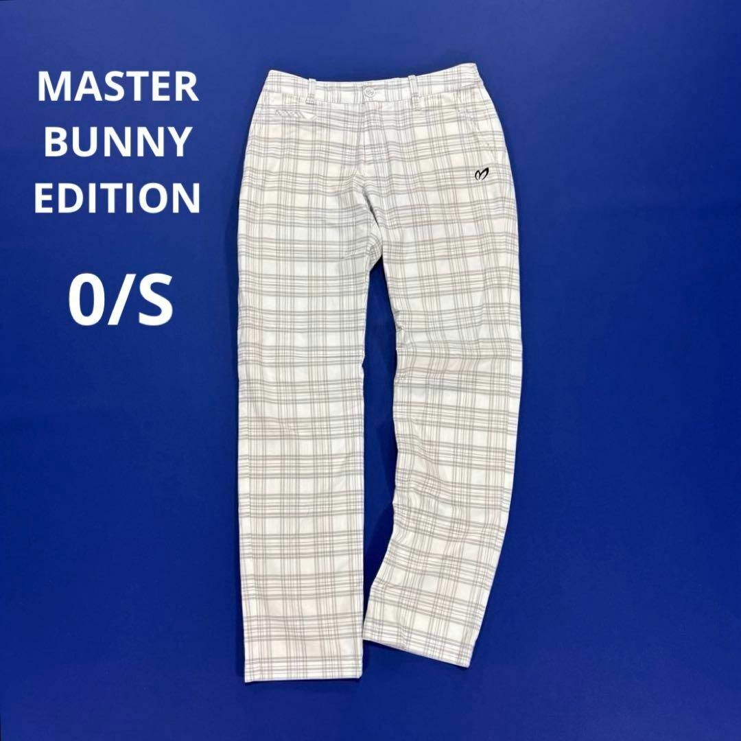 マスターバニーエディション 0/S ロングパンツ ホワイト系 チェック柄 MASTER BUNNY EDITION PEARLYGATES/パーリーゲイツ/PG拍卖
