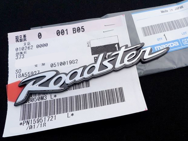 マツダ 純正 ロードスター NCEC リア エンブレム オーナメント 検 nc ncec ドアミラー ヘッドライト バンパー マフラー シート ホイール拍卖