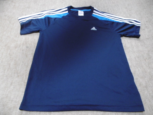 ★アディダス★半袖ウエア ネイビー サイズ:160cm拍卖