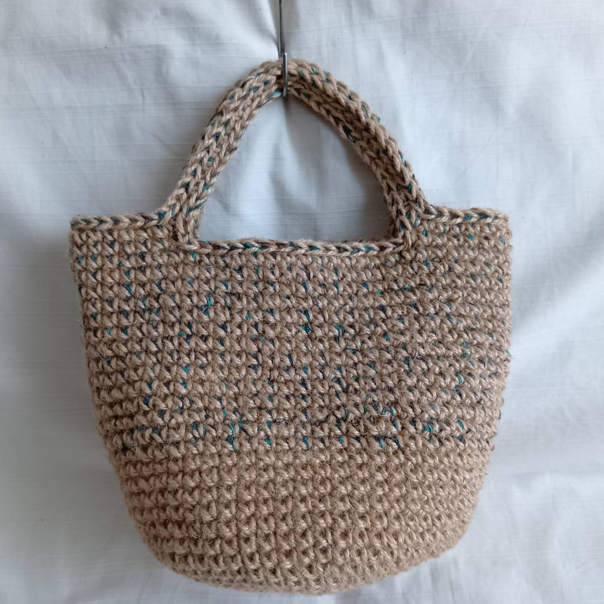 ハンドメイド 手編み *麻ひもバッグ* ⑤拍卖