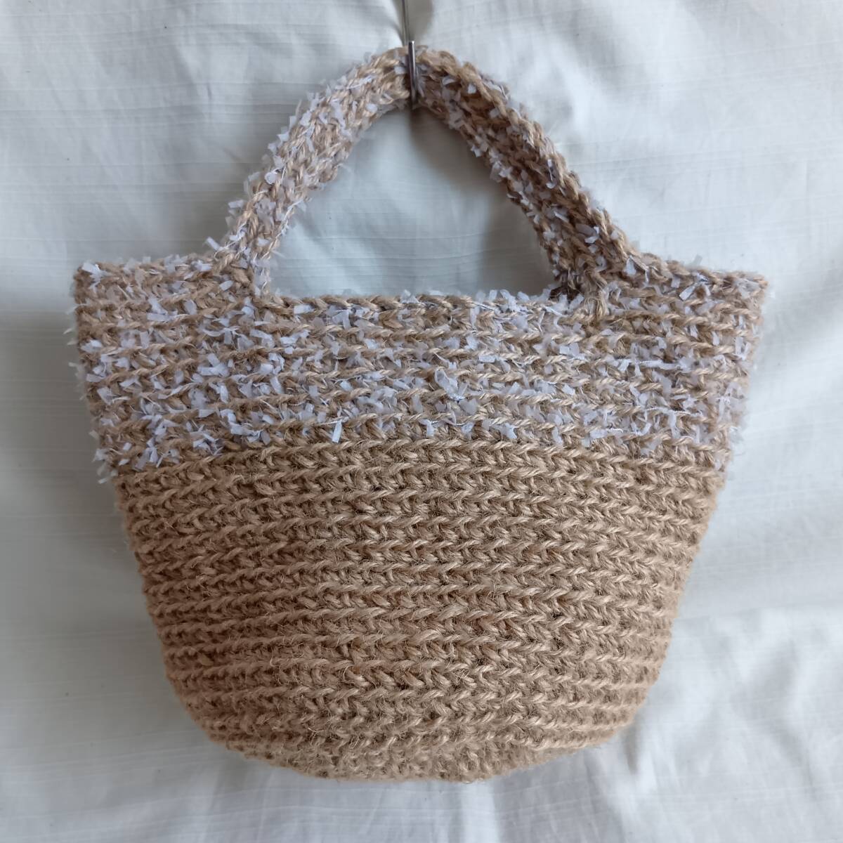 ハンドメイド 手編み *麻ひもバッグ* ⑥拍卖