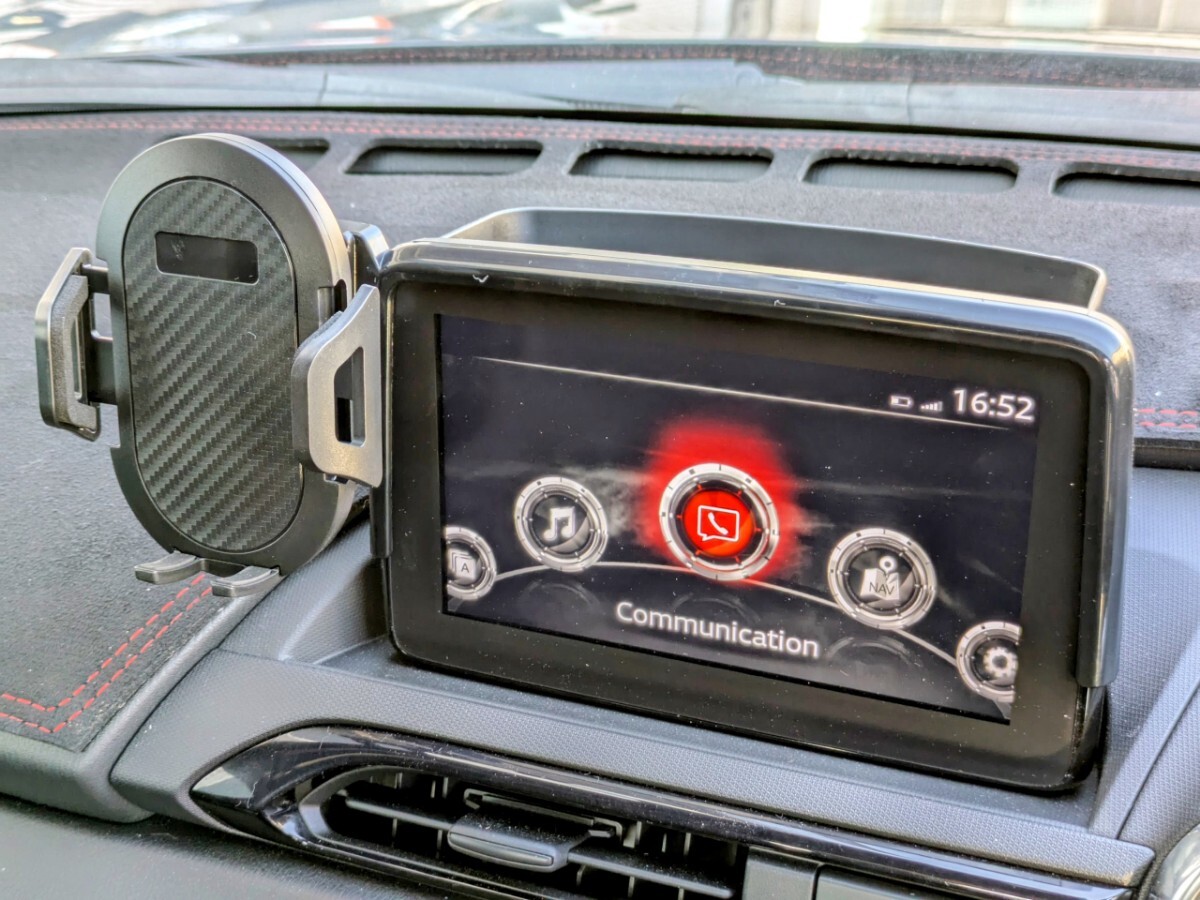 ND ロードスター RF 純正7インチナビ用携帯スタンド+小物入れ ④拍卖