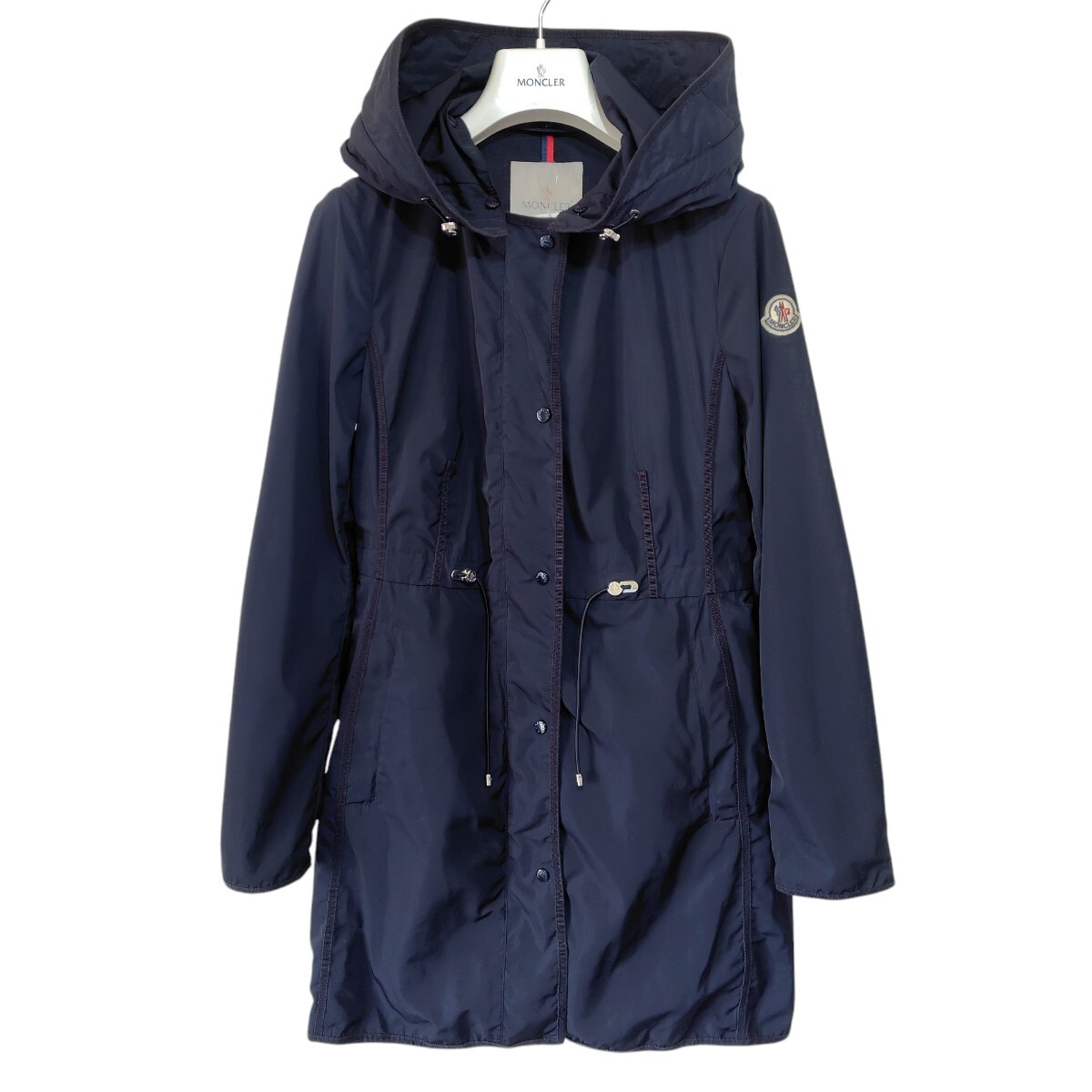 MONCLER モンクレール Anthemis スプリング/ナイロンコート フード レディース ネイビー サイズ00拍卖