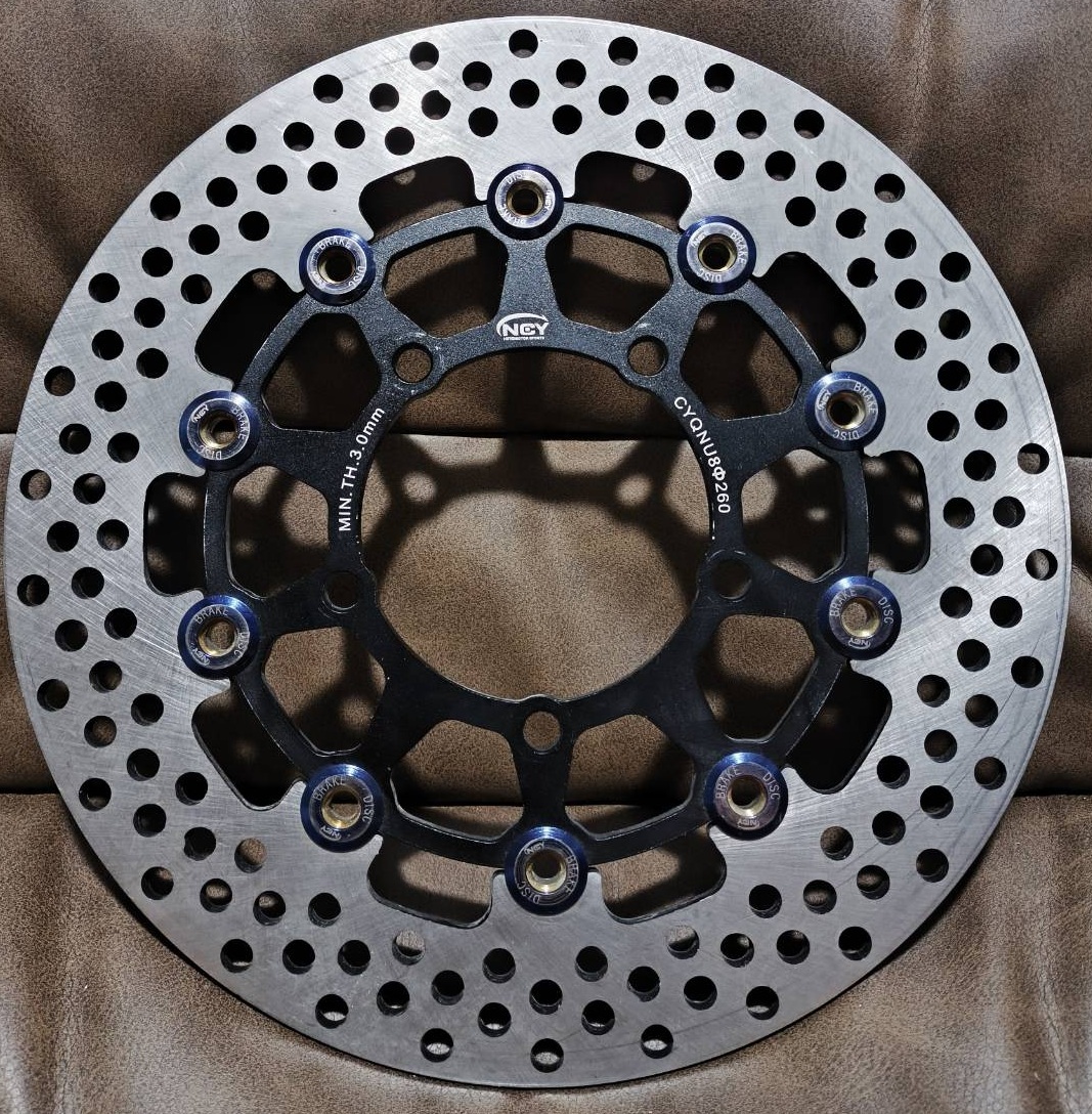 黒 260mm ビッグ フローティング ブレーキディスク ブレーキローター RPM シグナスX 1型 2型 3型 4型 5型 BW's BWs ビーウィズ拍卖