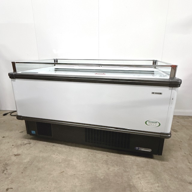 【中古】SANDEN/サンデン 業務用 冷凍用ショーケース 両面平型オープンタイプ アイスフリーザー SIMC-55PGFSAXR 2020年製拍卖
