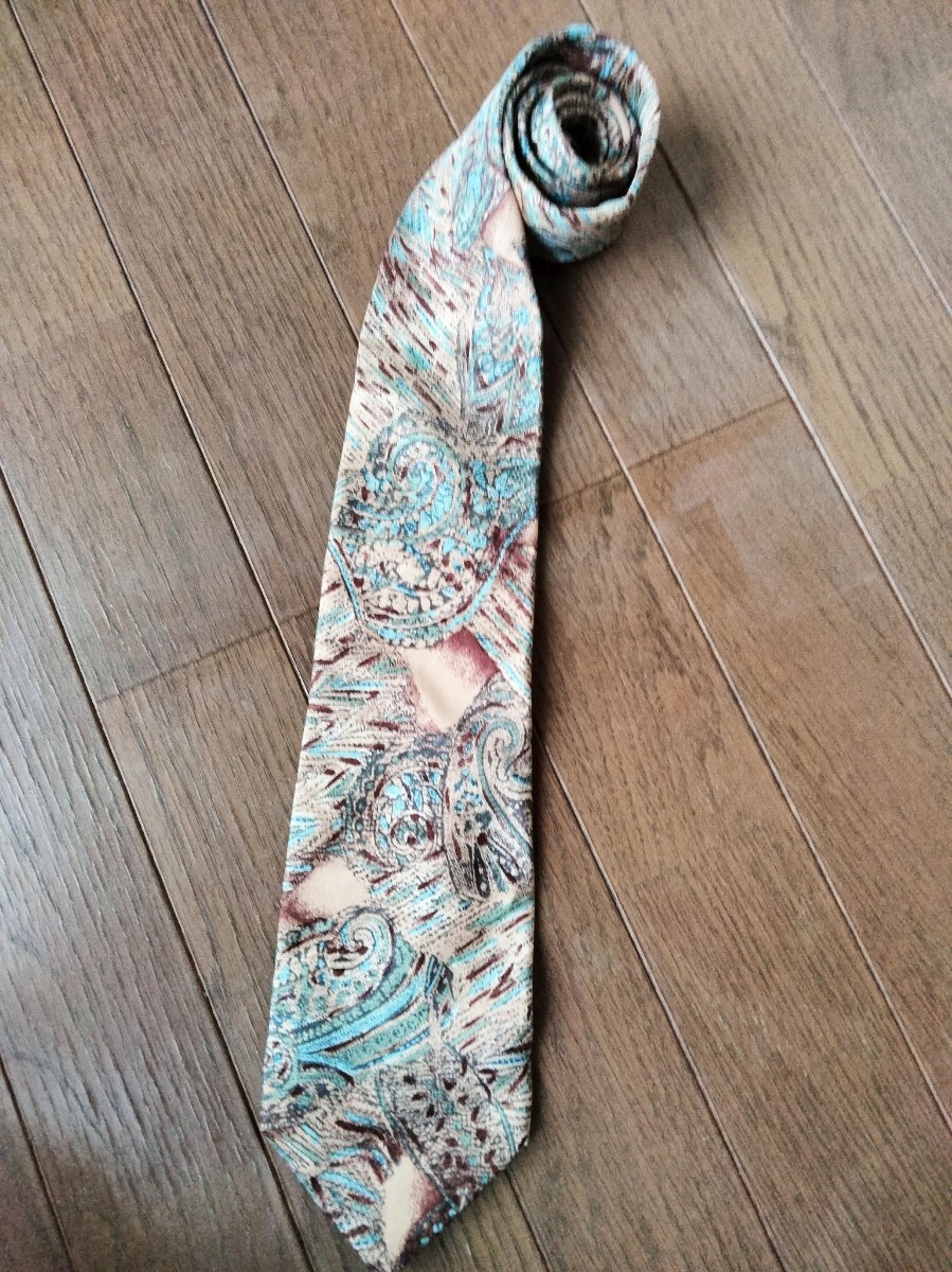 ピエールカルダン イタリア製 シルクネクタイ 総柄 マルチカラー pierre cardin拍卖