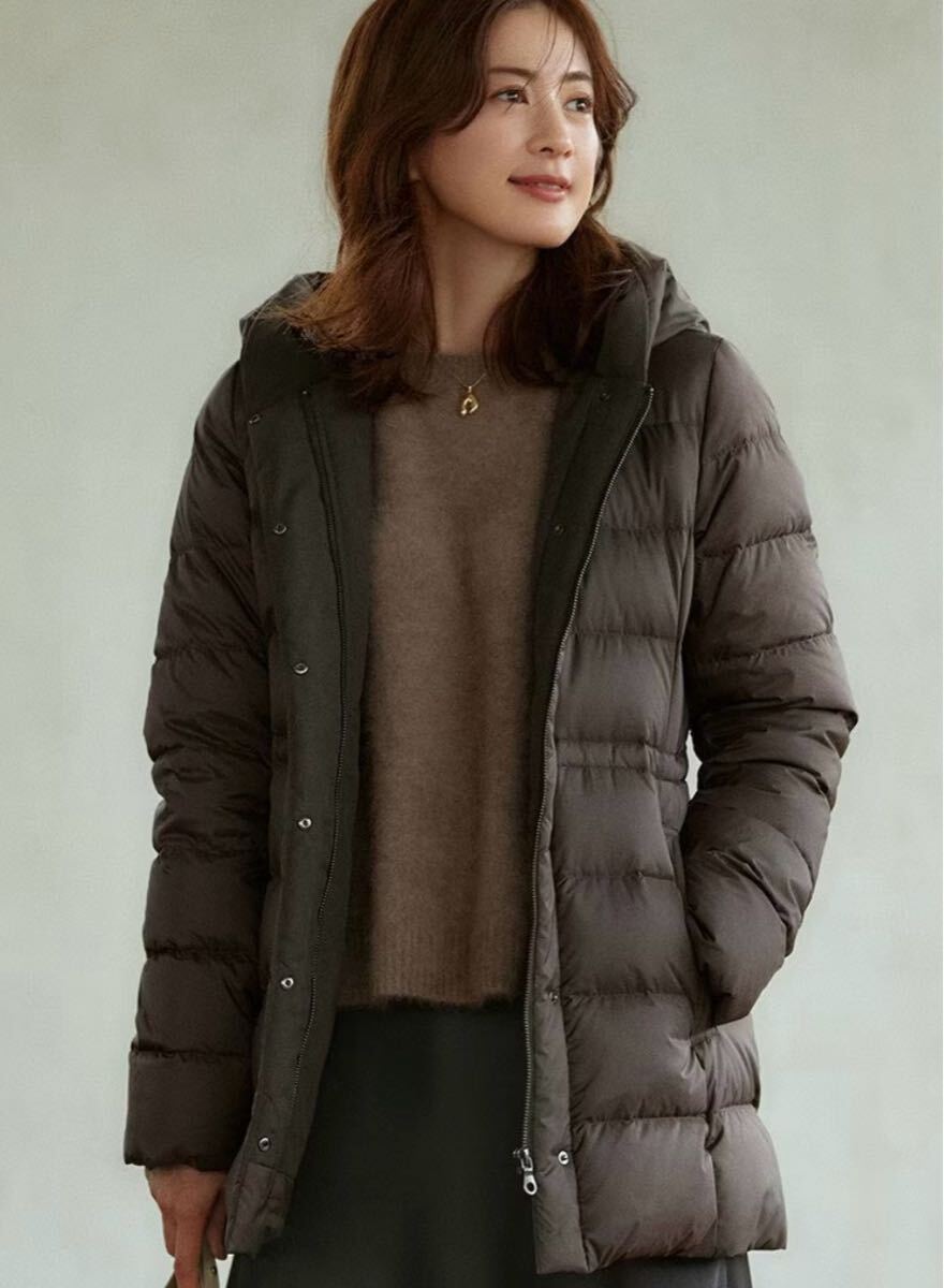 新品未使用タグ付き 23区 44サイズ ダークブラウン ダウンジャケット コート 近年モデル 大きい 洗える 即決あり拍卖