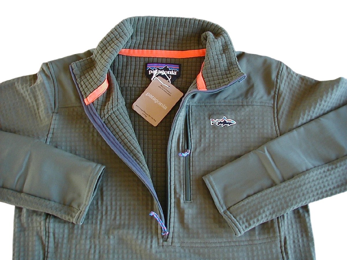 【未使用S】パタゴニア M’s Long-Sleeved R1〓 Fitz Roy 1/4-Zip ■ patagonia Basin Green (BGRN) ■拍卖