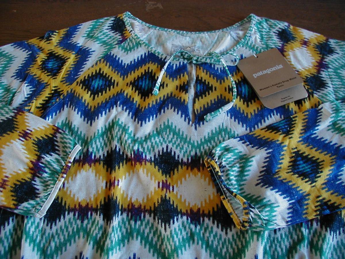 ■未使用■【新品L】パタゴニア W’s カマラ・ドロップ・ウエスト・チュニック■ Patagonia Timber Twist Texture:Harvest Moon Blue (TTTH拍卖