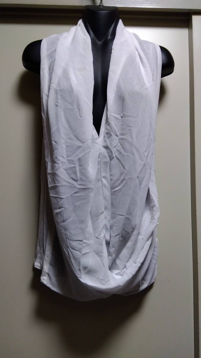 ☆セシルマクビーカシュクールシフォンカットソー☆美品WH拍卖