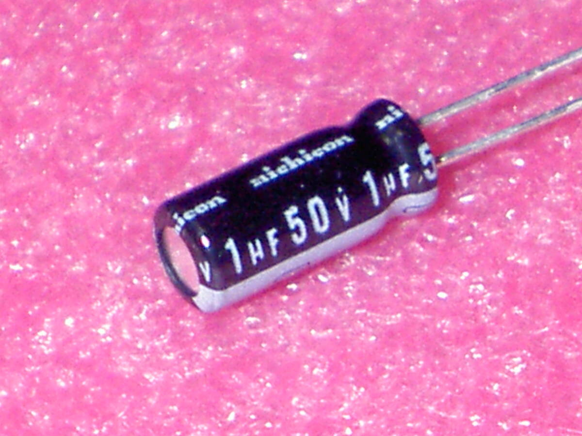 電解コンデンサー 50V 1μF 85℃ ニチコン 【1セット5個】拍卖