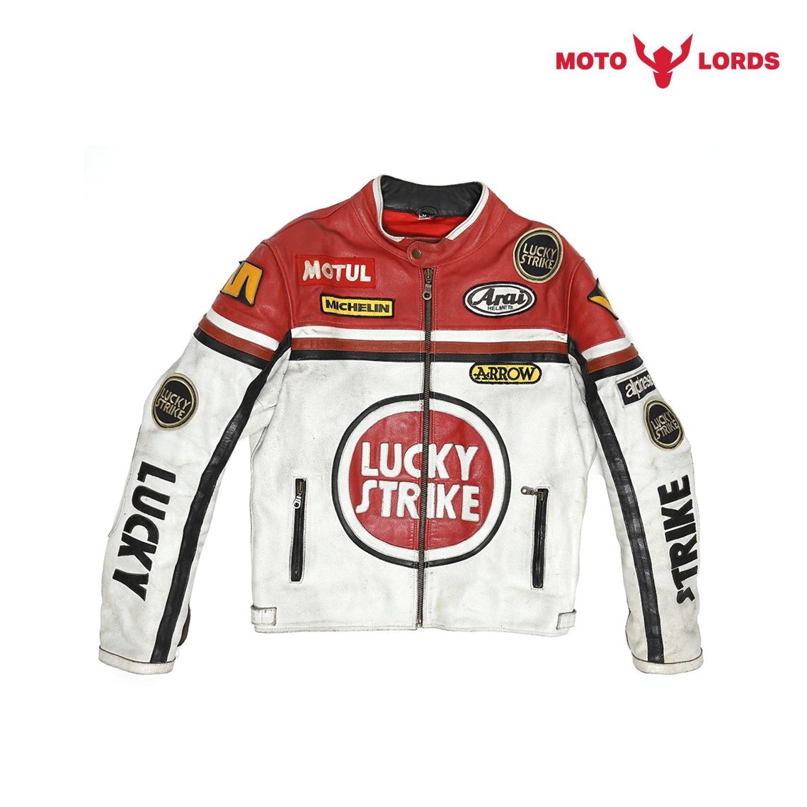 海外 送料込み 高品質 ケビン・シュワンツ Lucky Strike レーシングレザージャケット MOTOGP サイズ各種 レプリカ 拍卖